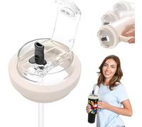 JYNVO Stanley Cup Lid, 1 x Replacement Lid for 40 oz Cups, Reusable, Leak-proof and Dustproof Stanley Cup Lid Replacement, Stanley Cup Straw Cover