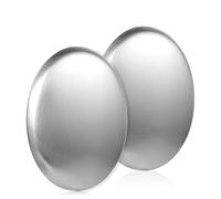 JYNXOR 2 Pcs Silver Stainless Steel Soap Remover Odor Eliminates Fish Onion Garlic Smell Strong Scent from Hands and Skin for Kitchen