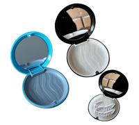 JYNXOR 2 Pieces Dental Device Holder, Portable Dental Bite Holder, Denture Case, Dental Bite Case, Dental Denture Container, Orthodontic Box, Aligner Box (Black and Blue)