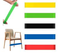 JYNXOR 5 Pcs Elastic Bands for Chairs, Elastic Deckchair for Adhd Children Flexible Chair Straps Sensory Elastic Bands Children Fidget Seat Straps for Children Bouncy Bands Stress Relief