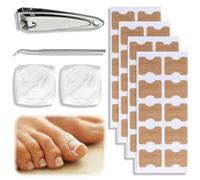 JYNXOR 66 Pieces Ingrown Nail Corrector Set - Pain Free Ingrown Nail Straightener Strips with Ingrown Toenail Lifter - Easy to Use Ingrown Nail Tools