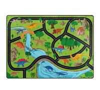 JynxtoyZeal Dinosaur Area Rug Rectangular Anti Slip Rug Soft Cosy Rugs Printed Crystal Velvet Rugs Tight Edging Ideal for Use in the Living Room, Nursery, Bedroom, Study, Playroom and More