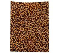 JynxtoyZeal Leopard Print Blanket, Leopard Blanket Throw, Plush Fleece Blanket Cartoon Anime Quilt Spread Perfect for Home, Bedroom, Camping（100×150cm）