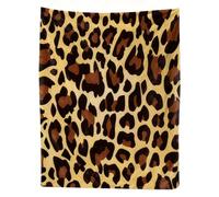 JynxtoyZeal Leopard Print Blanket, Leopard Blanket Throw, Plush Fleece Cartoon Anime Quilt Spread Perfect for Home, Bedroom, Camping（100×150cm）