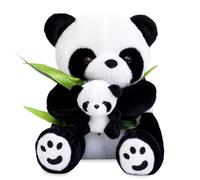 JynxtoyZeal Parent Child Panda Plush, Cute Panda Stuffed Animal Plush Dolls Collectible Super Soft Plush Pillow Stuffed for Lover Friends Classmates Gift,Nursery and Home Decor- 20cm