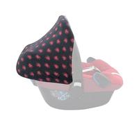 JYOKO Kids Cotton Hood Canopy for carseat Compatible with Maxi COSI Pebble Bebe Comfort (Fluor Heart)