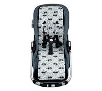JYOKO Kids Cotton pram Liner for Stroller Twin (Raccoon)