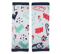 JYOKO Kids Padded Harness Protector for Stroller Carseat (Dino Party, 17 x 18)