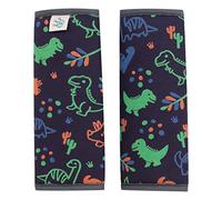 JYOKO Kids Padded Harness Protector for Stroller Carseat (Happy Dino, 20,5 x 21)