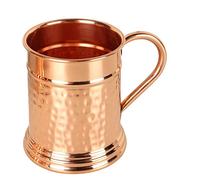 JYPR Hammered Moscow Mule Copper Mug | Handcrafted 100% Pure Copper Cup | Large 22 Oz Tankard Beer Stein | Keeps Drinks Chilled Longer | Best Gift - Perfect For Moscow Mules