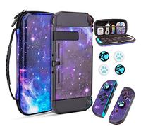 JYPS Carrying Case Cover Kit Compatible with Nintendo Switch, Hard Shell Pouch Switch Protective Case,Premium Protective Portable Bundle with Handle for Console Accessories, Switch Bag for Kids,Galaxy