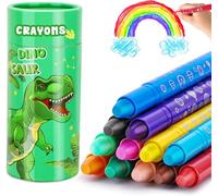 JYPS Crayons for Kids, 12 Colours Jumbo Crayon for Toddlers, Washable & Safe Colouring Silky Crayons, Drawing Pen Set for Kids, Art Supplies Easter Gift for Girls/Boys