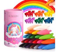 JYPS Crayons for Kids, 36 PCS Crayon for Toddlers, Non-Toxic & Washable Silky Crayons, Art Supplies Colouring Set for Childern, Unicorn Art and Crafts for Kids, Easter Gift for Girls/Boys
