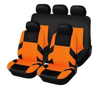 JYRCWTPY Car Seat Covers Full Sets for KIA NIRO/e-NIRO/NIRO Hybrid I SUV 2016 2017 2018 2019-2022, Car Seat Cushion Breathable Front Rear Protectors Covers Interior Accessories,Orange/G