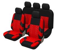 JYRCWTPY Car Seat Covers Full Sets for KIA NIRO/e-NIRO/NIRO Hybrid I SUV 2016 2017 2018 2019-2022, Car Seat Cushion Breathable Front Rear Protectors Covers Interior Accessories,Red/B