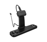 JYS-SDM013 Upright Desktop Controller Charging Dock with Pin Cradle, USB Powered Stand Base for Desk Organization and Display, Black Desk Base Controller Charging Dock Stand Usb Powered Pin Cradle Fit
