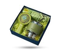 Jystock Limited Luxury Gift Box Set - Premium Essentials for Him & Her - Ideal Corporate, Birthday, Christmas, Valentine’s & Mother’s Day Gift (Portable Fan, Ceramic Mug, Umbrella). Green.