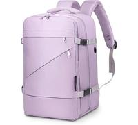 Jystock Limited Ryanair Cabin Bags 40x30x20. Carry-Ons, Cabin Backpack, Underseat Cabin Bag 24L with Separate Laptop Compartment and USB Charging Hole. (Purple). Patented.