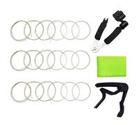 JYsun Clear Nylon 3 Full Sets of Classical Guitar Strings with Guitar Capo and 3 in 1 Guitar Restringing Tool and Cleaning Cloth for Musical Instruments as a Gift