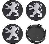 jyszq 4pcs Car Wheel Centre Hub Caps for Peugeot 107 2012 2013 2014 60mm, Anti Rust Hub Centre Caps Car Wheel Rims Protectors Exterior Decoration Accessories