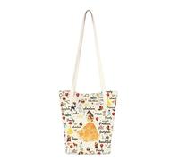 JYTAPP Beauty Cartoon Movie Gifts Princess Character Small Bucket Bag Fairy Cartoon Story Princess Merch for Fans, Beige