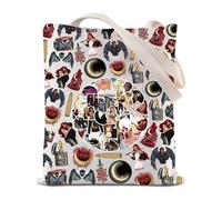 JYTAPP Crescent City Characters Tote Bag Crescent City Merchandise Gifts ACOTAR Tote Bag Bookish Reusable Tote Shopping Bag, Beige, One Size