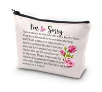 JYTAPP I'm So Sorry Makeup Bag Apology Gift for Girlfriend Small Cosmetic Pouch for Friends Romantic I'm Sorry Gift, I'm so sorry