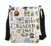 JYTAPP Lord Movie Rings Crossbody Bags Fans Gifts Geek Gift Movie Film Lover Gift, Beige, S
