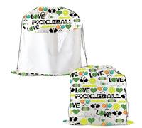 JYTAPP Pickleball Gifts Pickle Ball Game Sports Equipment Drawstring Storage Bag Travel Organizer Pickle Ball Player Gifts