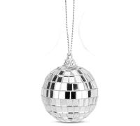 JYTDBCS 12 Pcs 1.2 Inch Silver Mirror Disco Balls glitter ball disco ball tree decorations Bauble Hanging Ball for Home Party