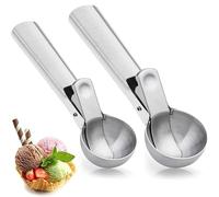 JYTDBCS 2 Pcs Ice Cream Scoop Stainless Steel Ice Cream Spoon,Restaurant Cooking Kitchen Utensils Ice Cream Potato Salad Meat Dumplings Stainless Steel Material Ice Cream Scoop