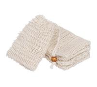 JYTDBCS 5 PCS Sisal Soap Bag Exfoliating Soap Bag Natural Soap Pouch Shower Bath Sack with Drawstring for Bathing and Washing