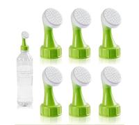 JYTDBCS 6 Pack Bottle Top Sprinkler DIY Small Plastic Watering Can Plant Waterers Suitable for Drinking Bottles Seed Seedling Garden Irrigation Mini Watering Can