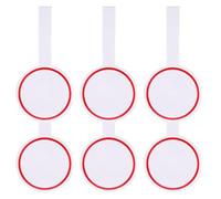 JYTDBCS 6pcs Writable Blank Scoreboard Judges Scoreboard Dry Erase Answer Paddle Foam Voting Writing Scoreboard for Auctions Red