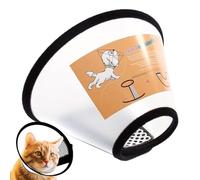 JYTDBCS After Surgery Recovery Collars for Dogs Cats, Soft Dog & Cat Cones, Prevent Licking, Scratching & Biting, Adjustable Plastic Transparent Collar