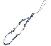 JYTDBCS Beaded Mobile Phone Charm Strap, Handmade Crushed Stone Pearl Phone Case Charm Jewelry Accessory, Mobile Phone Lanyard Key Chain Wristband，phone charm