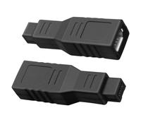 JYTDBCS FireWire IEEE 1394 Adapter, 400 to 800 Adapter Converter IEEE 1394a 6-Pin Female to 1394b 9-Pin Male