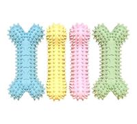 JYTDBCS Puppy Teething Toy Dog Teething Dental Chew Bone Gentle Rubber With Nubs And Ridge Extreme Lightweight Reusable Puppy Chew Toy For Cleaning Teeth Outdoor Pet Supplies