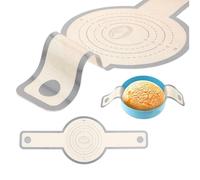 JYTDBCS Silicone Bread Sling Non-Stick Heat Resistant Dutch Oven Bread Baking Mat Easy Clean Reusable Sourdough Bread Placing Liner Sheet with Extra Long Handles for Home,sourdough Silicone Sling