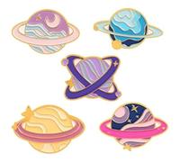 JYTDBCS Space Star Planet Enamel Pins - Explore Universe Brooches for Clothes & Bags - Gift for Kids
