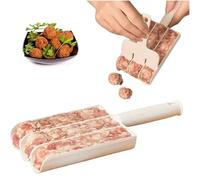 JYTDBCS Triple Meatball Maker - Multi-Functional Meatball & Rice Ball Shaped Plastic Ice Cream Scoop DIY Tool