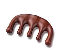 JYTDBCS Wooden Massage Comb, Sandalwood Scalp Massager Wide Tooth Comb for Head Scalp Stimulator Meridian Gua Sha Body Massage Tool for Men Women Relax Relieve