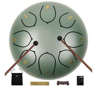 JYTMUS Steel Tongue Drum 8 Notes 6 Inches Steel Drum with Drum Bag, Music Book, Drum Mallets, Mallet Holder and Stickers Tongue Drum for Yoga, Meditation, Prenatal Music Education