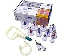 JYtop® Kangzhu 12 Cups Biomagnetic Vacuum Chinese Body Cupping Home Cure Therapy Set