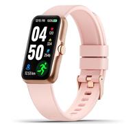 JYUAJOI Fitness Tracker with 24/7 Continuous Heart Rate, Blood Oxygen Monitor, Smart Watch with Sleep Monitor, IP68 Waterproof Activity Tracker Step Counter for Women Men (Pink)