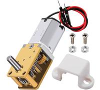 JYUDAUDFU JGY-N20 Reduction Micro Motor DC 12V 16RPM Metal Gear High Torque CW/CCW Mini Electric Single Shaft Wired Motor with Bracket, for Drone/RC Toy/Robot/Engine/Automation/DIY/Test