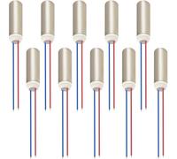 JYUDAUFU 10 Pcs Coreless Motor DC 1.5-3 V 7 mm × 25 mm 8000-16000 RPM Built-in Vibration Motor, Hollow Cup Waterproof Motor for Electric Toothbrush, Toy, Model Aircraft