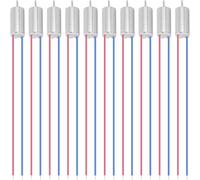 JYUDAUFU 10 Pcs Coreless Motor DC 3.7 V 6 mm × 12 mm 21800 RPM Vibration Hollow Cup Motor Micro Motor for Aircraft Model/RC Toy/Quadcopter/Mobile Phone, for DIY/Test