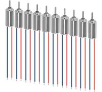 JYUDAUFU 10 Pcs Coreless Motor DC 4.5 V 4 mm × 8 mm 32250 RPM Vibration Micro Hollow Cup Motor for Toy, Model Aircraft, Electric Toothbrush, Mini Fan, for Test, DIY