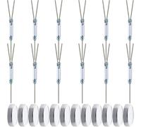 JYUDAUFU 12 Pcs A62 3-Pin SPDT Glass Reed Switch / 2 × 14 mm Normally Open Close NO NC Reed Contact Sensor/Reed Relay Magnetic Induction Switch with Magnet Pieces for Door Window Sensor Alarm